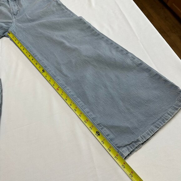Banana Republic Womens Wide Leg Crop Jeans Size 27/4 Tall Blue Gray High Rise - Picture 9 of 9